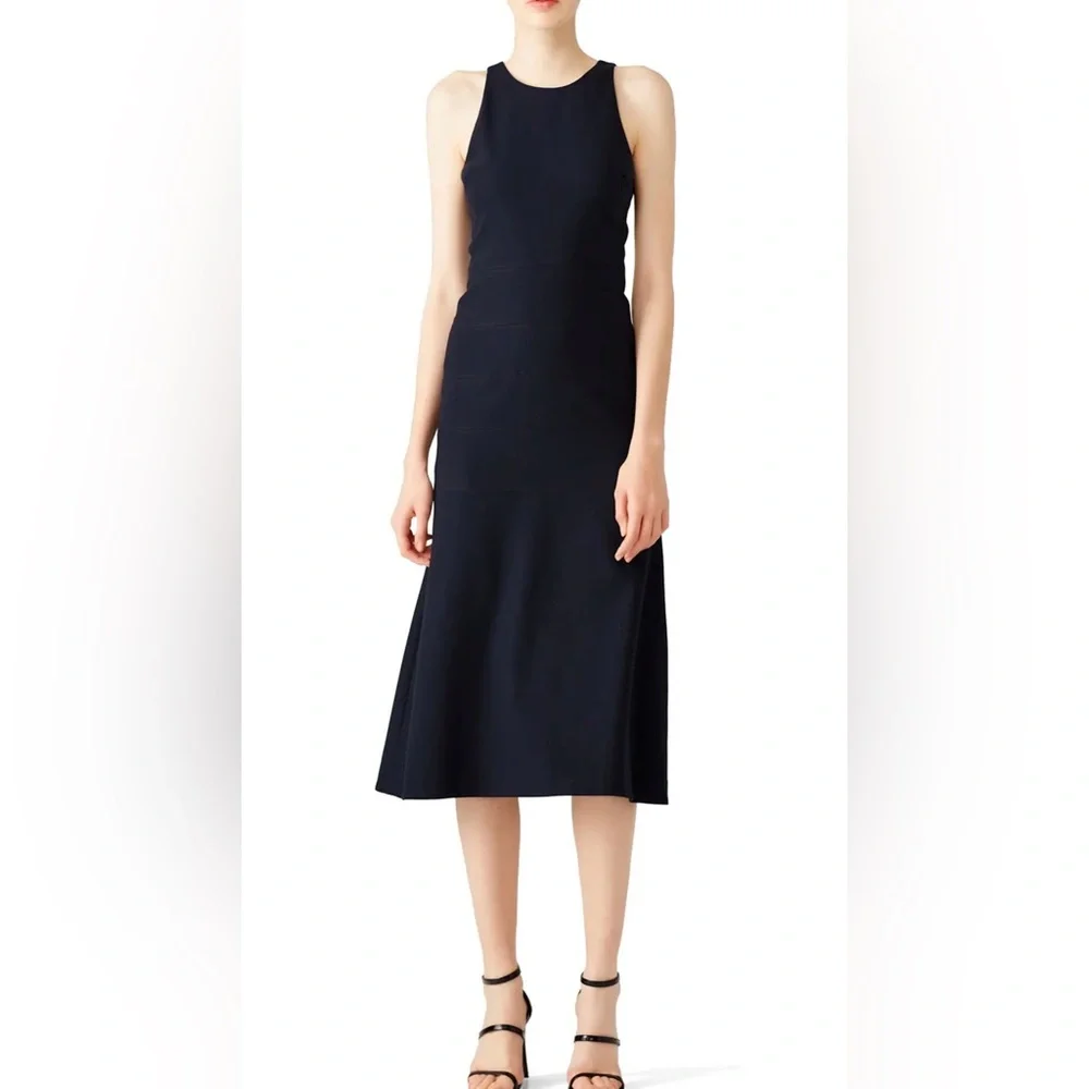 elizabeth and james cocktail dresses Sleek Navy Cut Out Gown